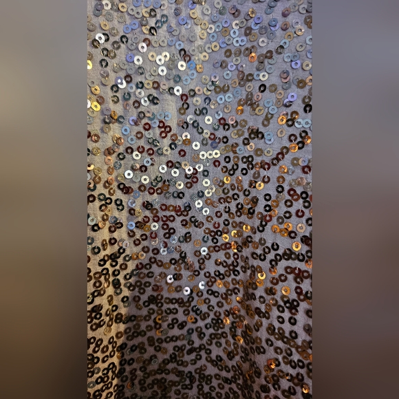 Karen Kane Rose Gold Sequin Cardigan - Picture 3 of 6